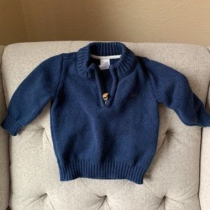 Carters Half Zip Baby Sweater